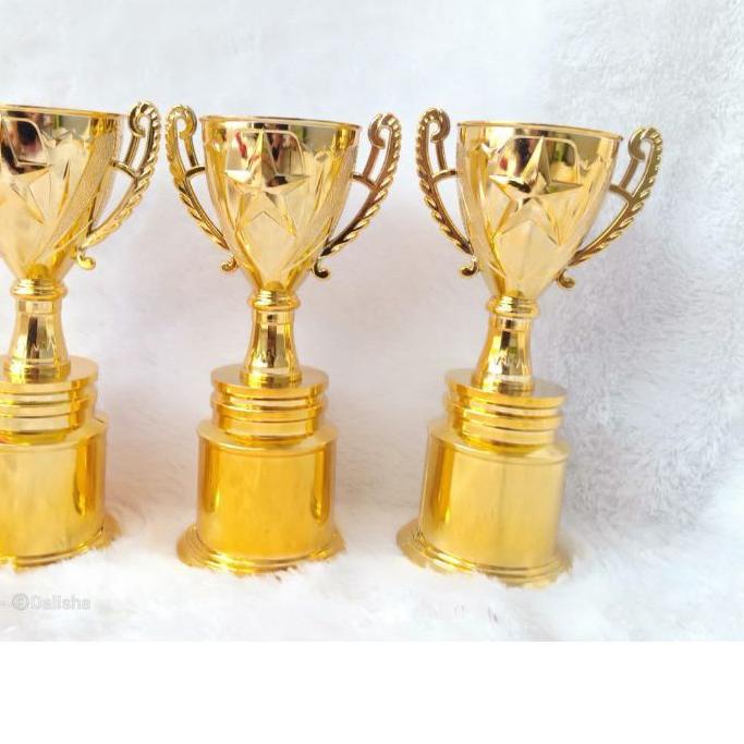 GRATIS ONGKIR✅Piala Cup Bintang Besar Gold Piala Keren Piala Simple Piala Lomba Piala Tournament Pia