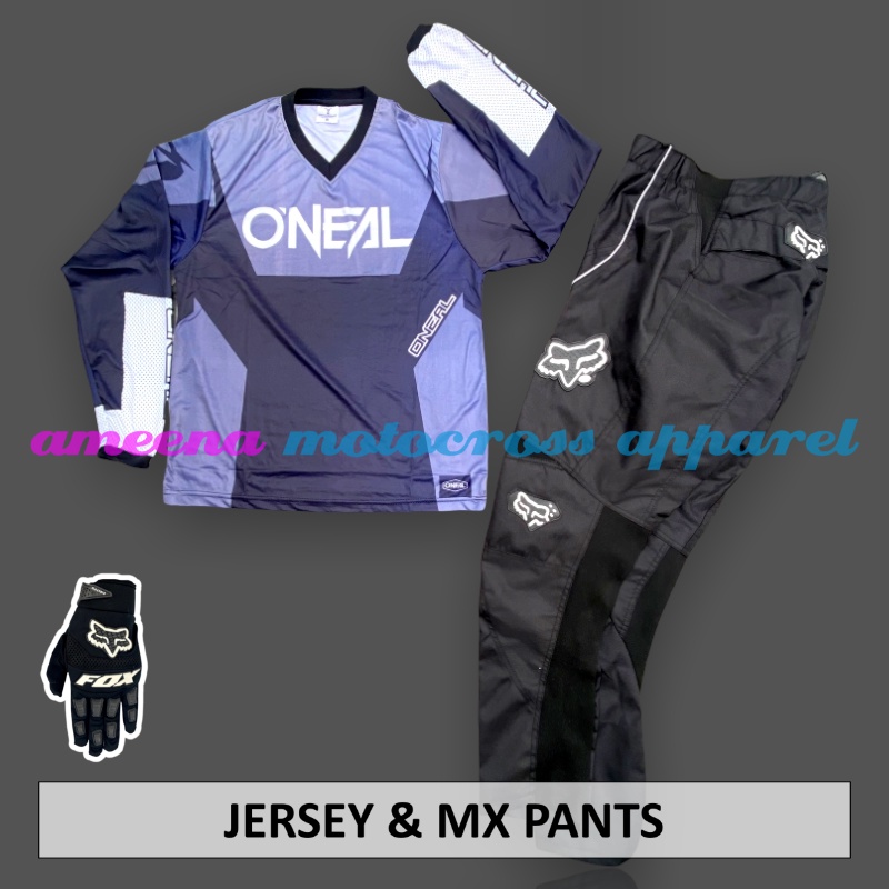 Jerseyset - Jersey set Trail - Jersey &amp; Celana Motocross - Jersey Trabas - Jersey Stelan MX Cross - Satu Set Jersey &amp; Celana - Jersey Lokal - Celana Cordura -  ONCT0201-F41