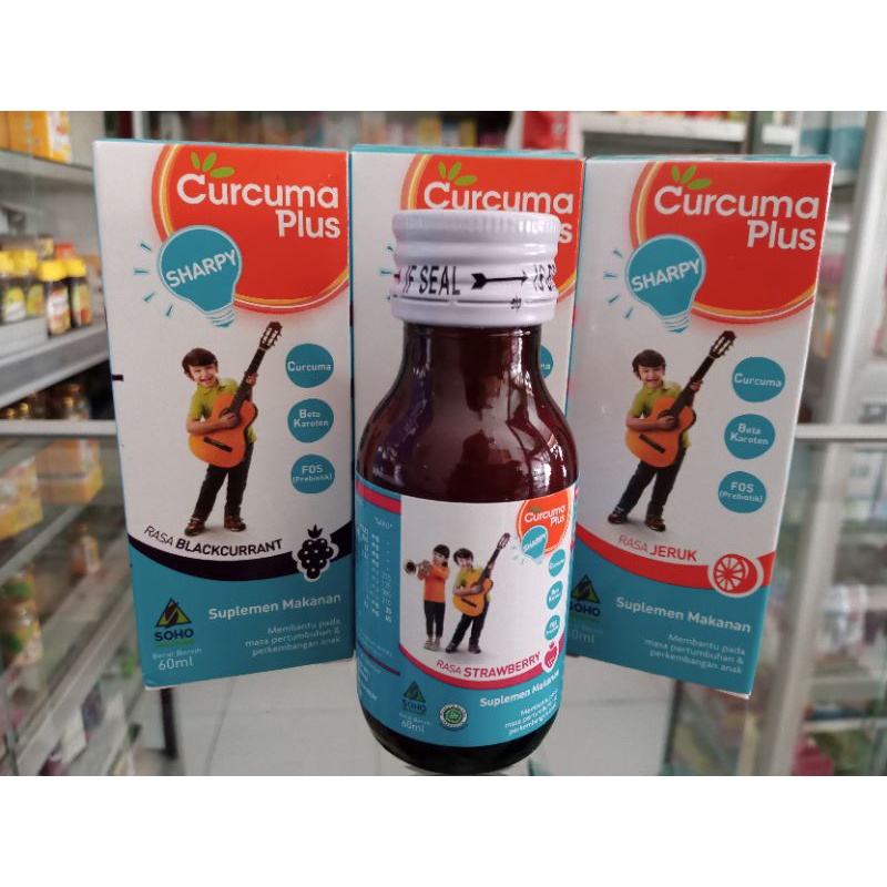 Curcuma Plus Sharpy 60ml | Jeruk/Strawbery/Blackcurrant