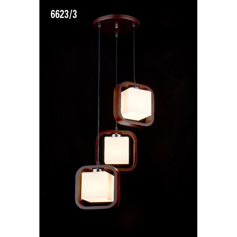LAMPU GANTUNG HIAS MINIMALIS MODERN 3 LAMPU MEJA MAKAN