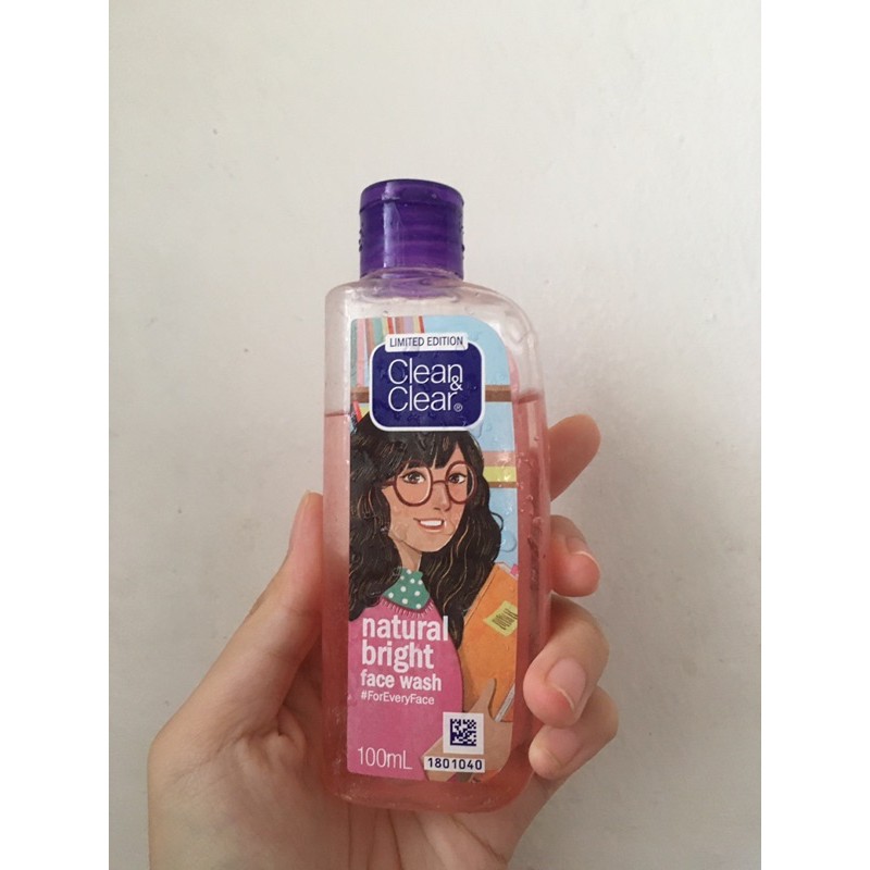 clean and clear natural bright face wash limited edition