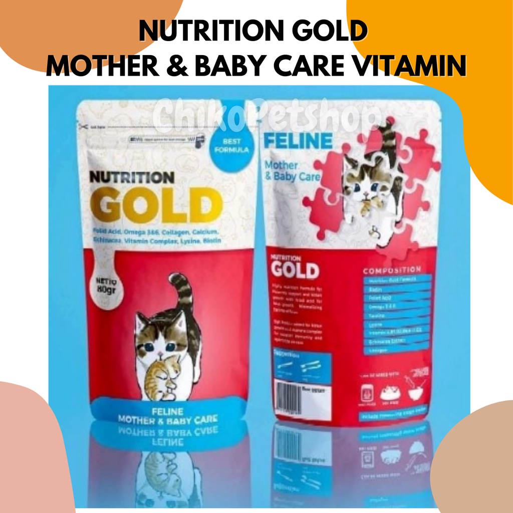 NUTRITION GOLD MOTHER &amp; BABY CARE Vitamin Kucing Menyusui dan Kitten