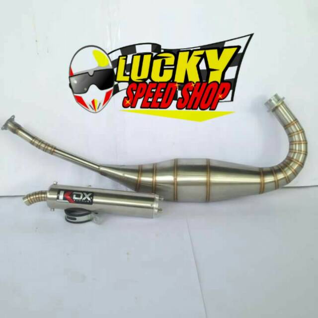 KNALPOT KDX NINJA R DAN RR FULL STENLIS HARIAN DAN KOMPETISI