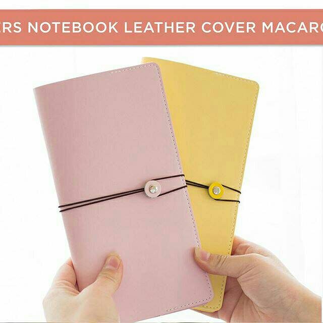 

DIY Travelers Notebook Leather Cover Macaron Regular