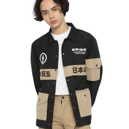 [PROMO G7Y64] Jaket Erigo Coach Combi Stlye Japan / Coach Erigo / Winbreaker Erigo / Jaket Parasut E
