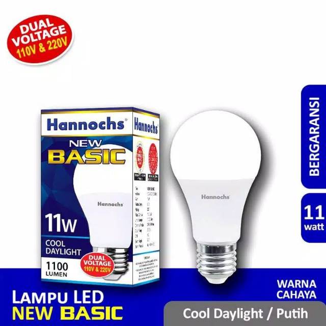 Lampu Bohlam Hannochs Led New Basic 17 Watt