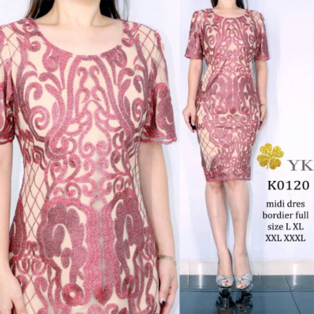 Ykdress Midi bordier batik dress