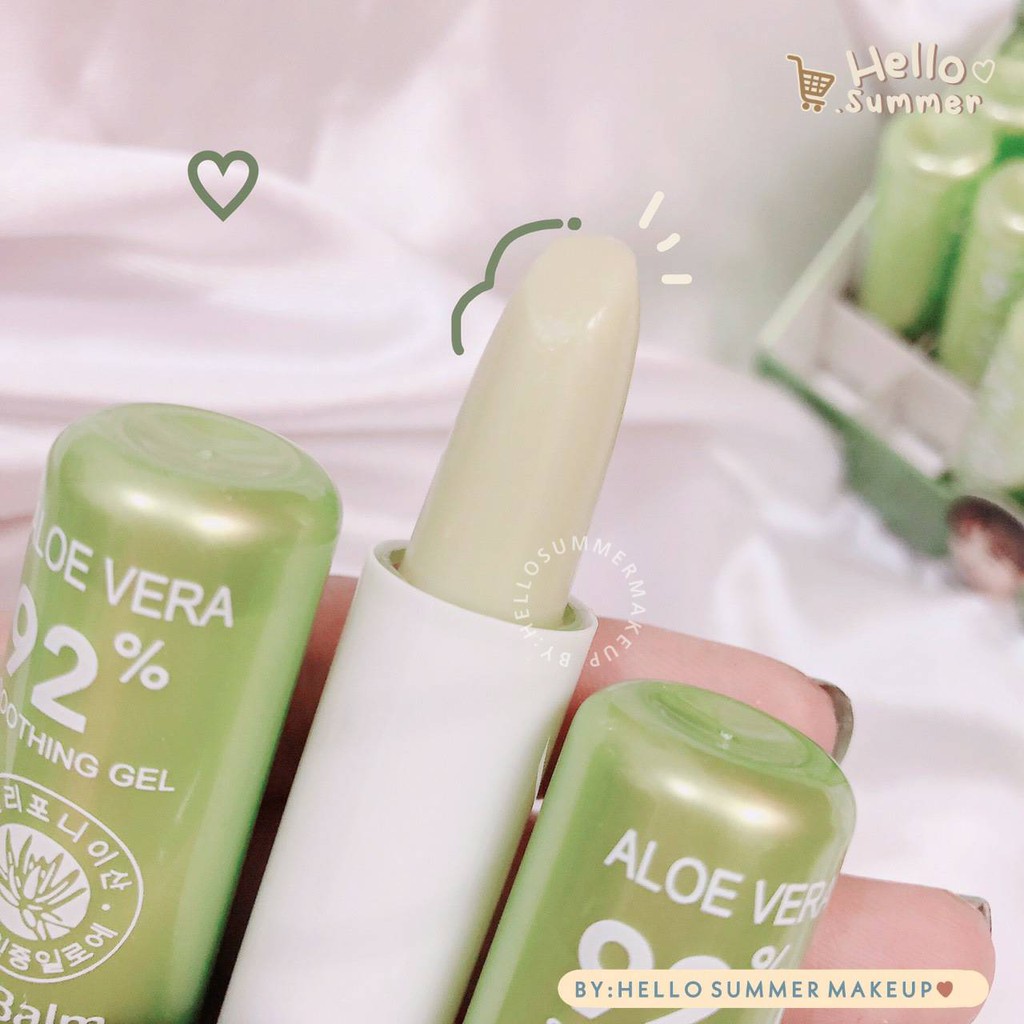 𝐋𝐈𝐏 𝐁𝐀𝐋𝐌 - Lily Aloevera 99% Natural Magic Lip Balm Menecrahkan Melembabkan Bibir Pecah Pecah 3.5g