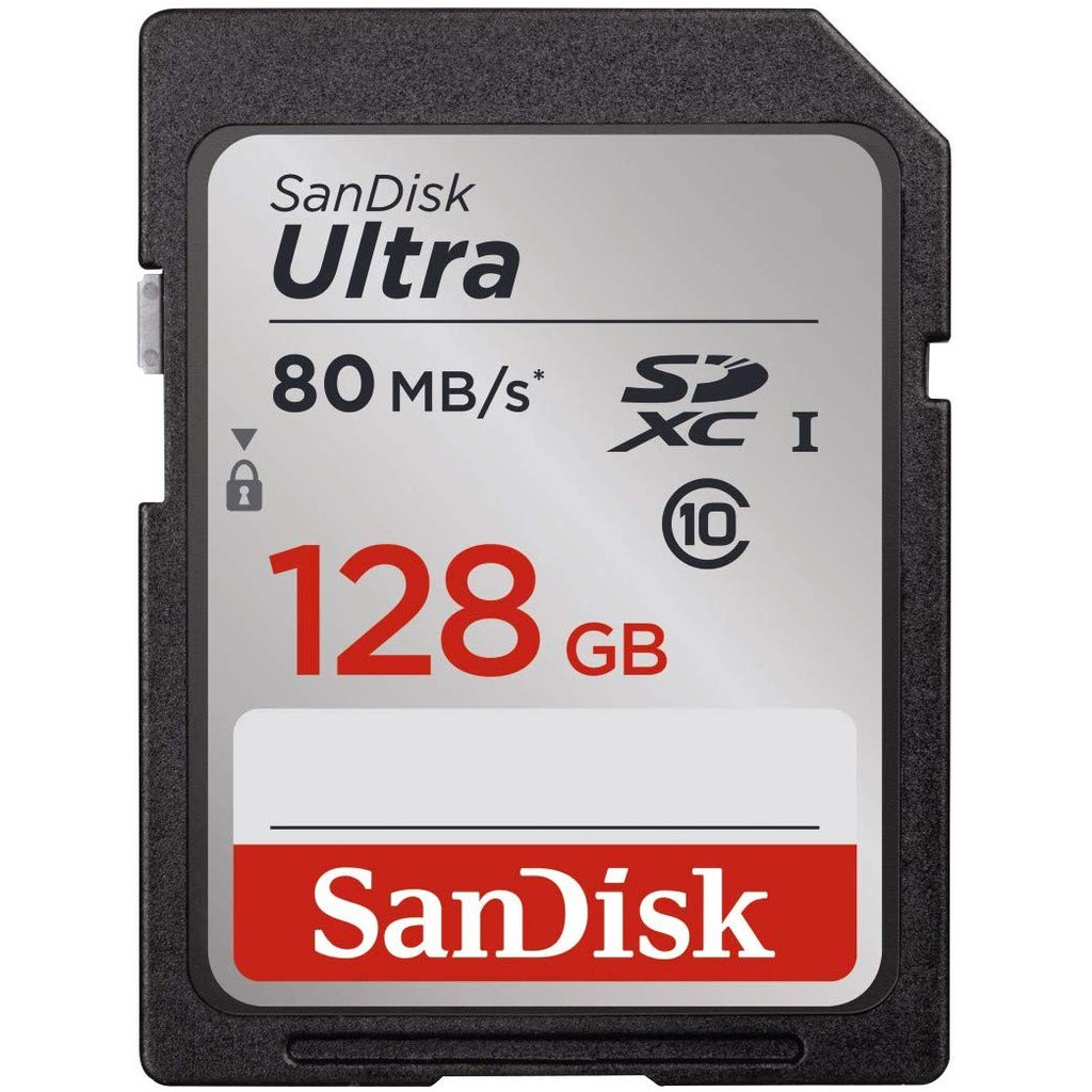 Sandisk SD Card Ultra SDHC 128GB, C10, UHS-I, R 80MB/s ORIGINAL