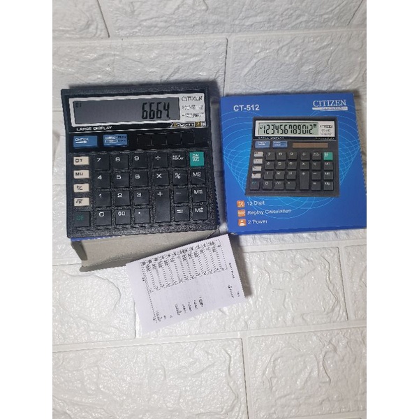 

Kalkulator CT 512 12 Digit -Kalkulator Check / Kakulator Besar / Calculator CT 512 MURAH