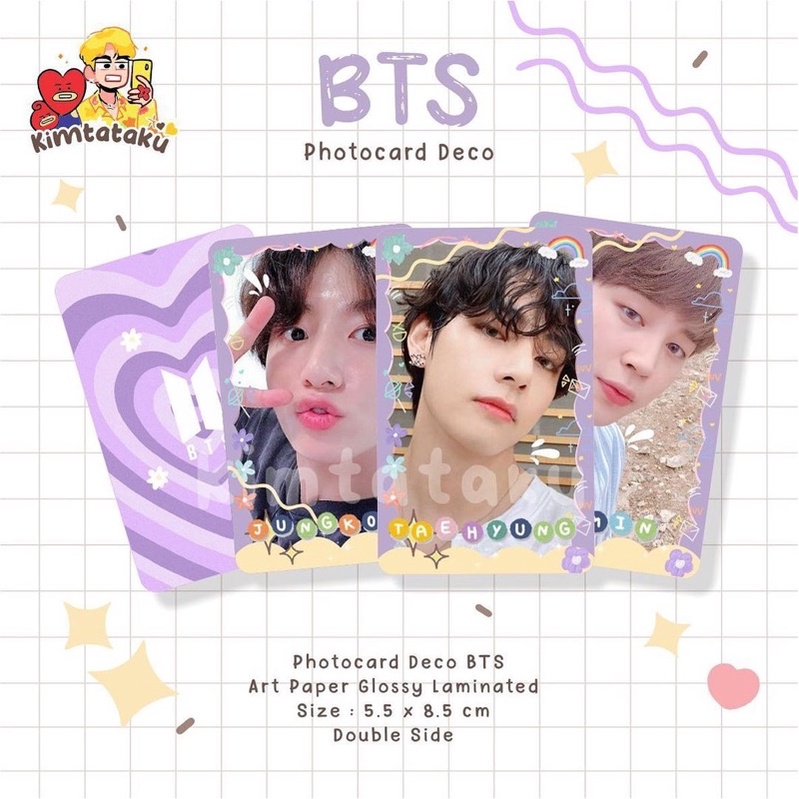 READY PHOTOCARD PC DECO BTS | FREEBIES | CUTE AESTHETIC