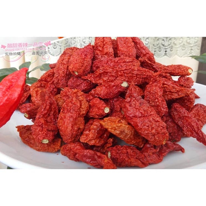 

Sambal-Aneka- Cabe Iblis Super Pedas Mo Gui Shuan Shuan La Devil Chili 20G -Aneka-Sambal.