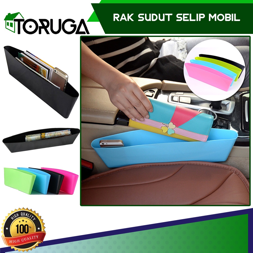 Rak Sudut Selipan Mobil Samping Jok / Car Seat Gap Storage Organizer