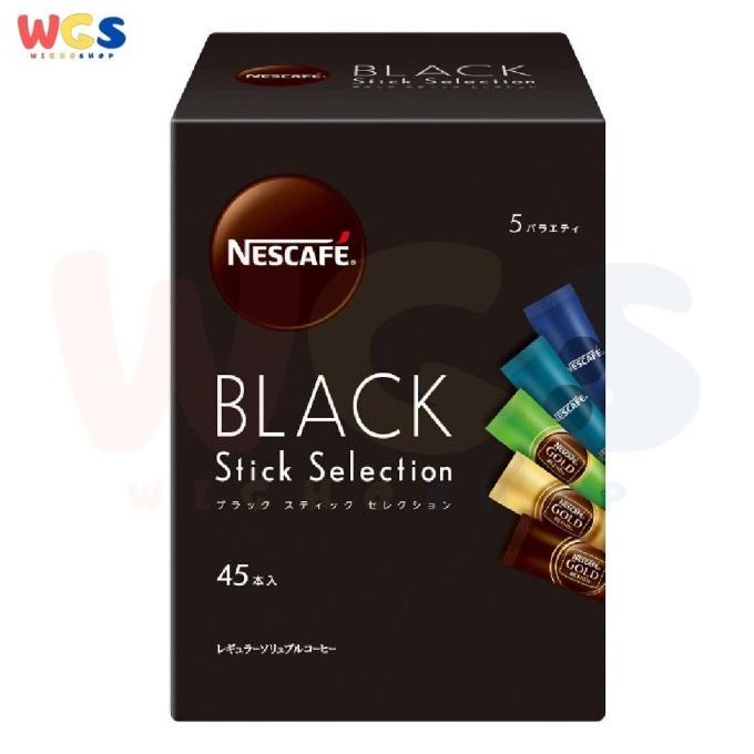 

Nescafe Gold Blend Black Stick Selection Instant Coffee 45 pieces x 2g