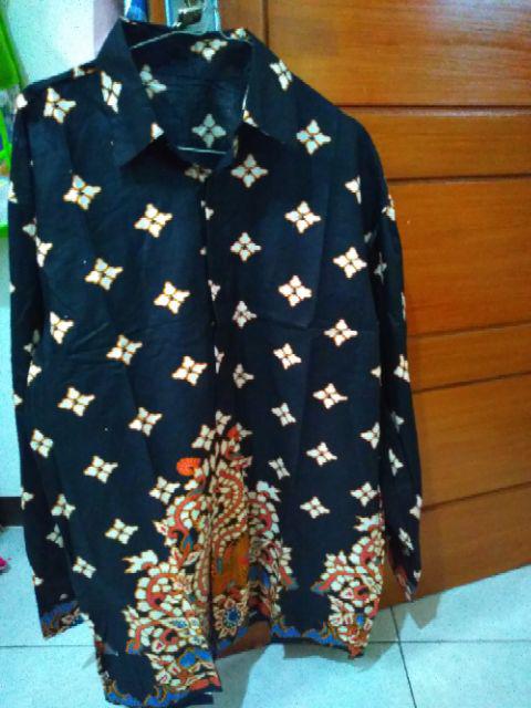 Bswart Batik Hrb026 Kenongo Hem Pendek Padi Pekalongan M L Xl Batik Pria Murah Modern Grosir