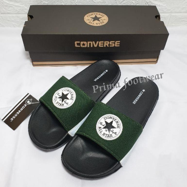 Sandal Slop Converse Black/Sandal Slip On Converse