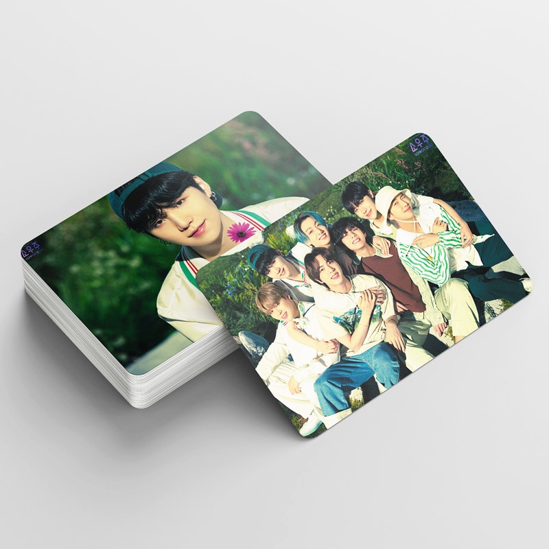 55pcs/box BTS Photocards 2021 Festa Album LOMO Card V JK Photocard Postcard ((In STOCK) Kpop fan)