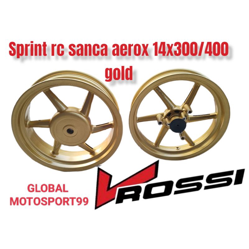 VELG PELEK RACING V ROSSI RC SANCA AEROX 150/155 RING 14 300/400