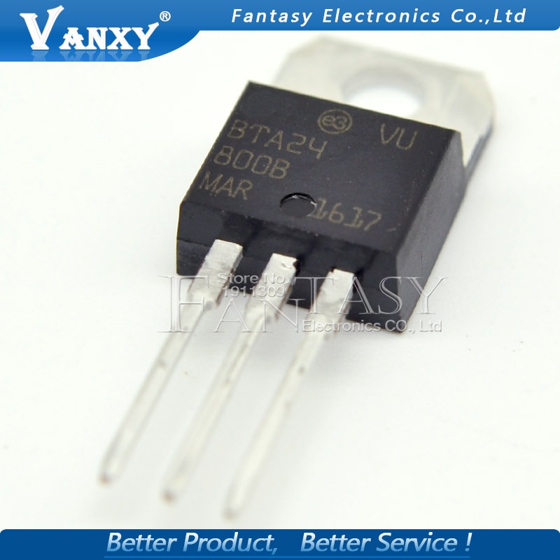 10pcs Bta24-800B To-220 Bta24-800B 24-800 To220 Bta24