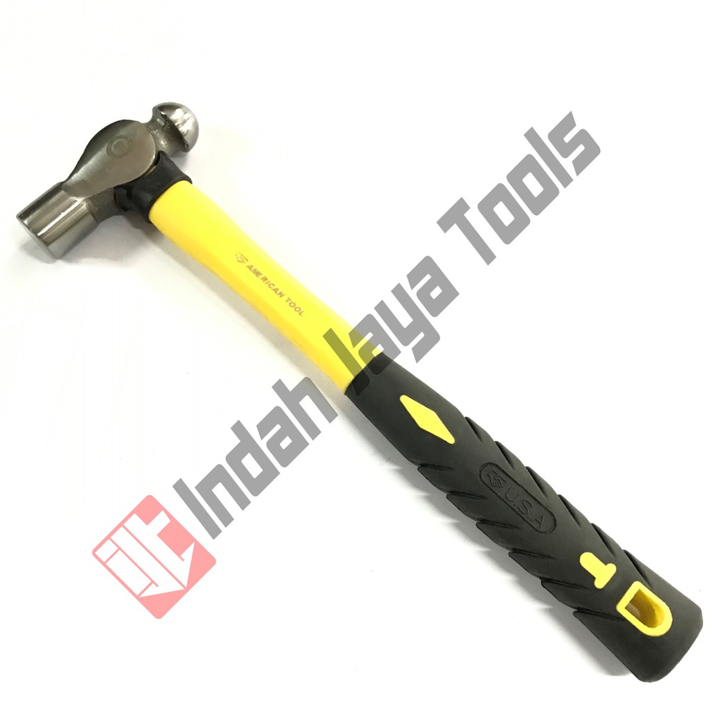 Palu Konde 12 oz 0.75 LB AMERICAN TOOL Gagang Fiber - Ballpoint Hammer