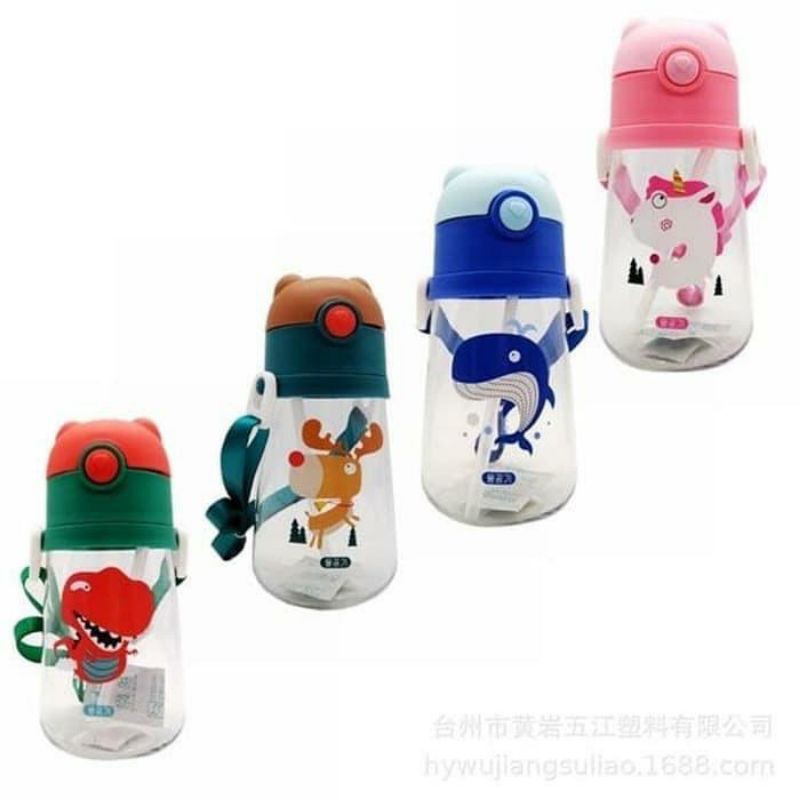 BABY SIPPY CUP / BABY STRAW CUP/ Botol Minum bayi dengan Sedotan 280ML 370ML