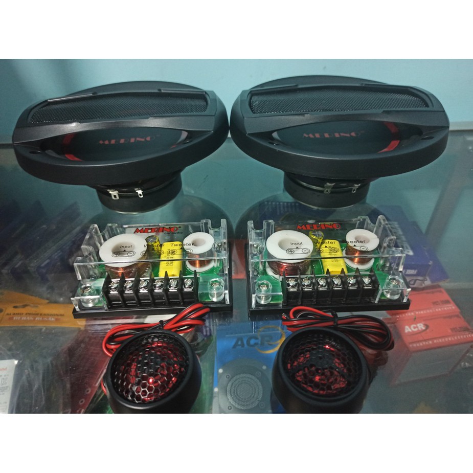 Speaker mobil Split 6.5inch + TWEETER + crosover BERKUALITAS MERINO