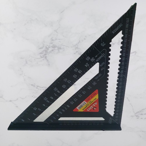 

Siku Sudut Aluminium / Penggaris Segitiga 12" ALDO