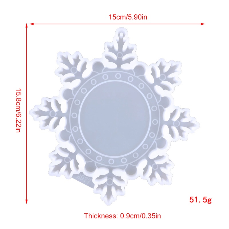 Siy Cetakan Frame Fotocermin Bentuk Snowflake Bahan Silikon Untuk Dekorasi Rumah