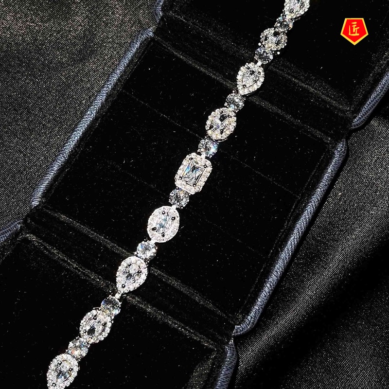 [Ready Stock]Niche Design S925 Silver Cold Style Diamond Bracelet