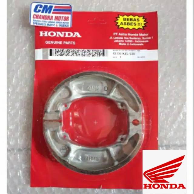 Kampas rem tromol belakang vario 125 vario 110 beat scoopy spacy fi dan karbu original HONDA AHM