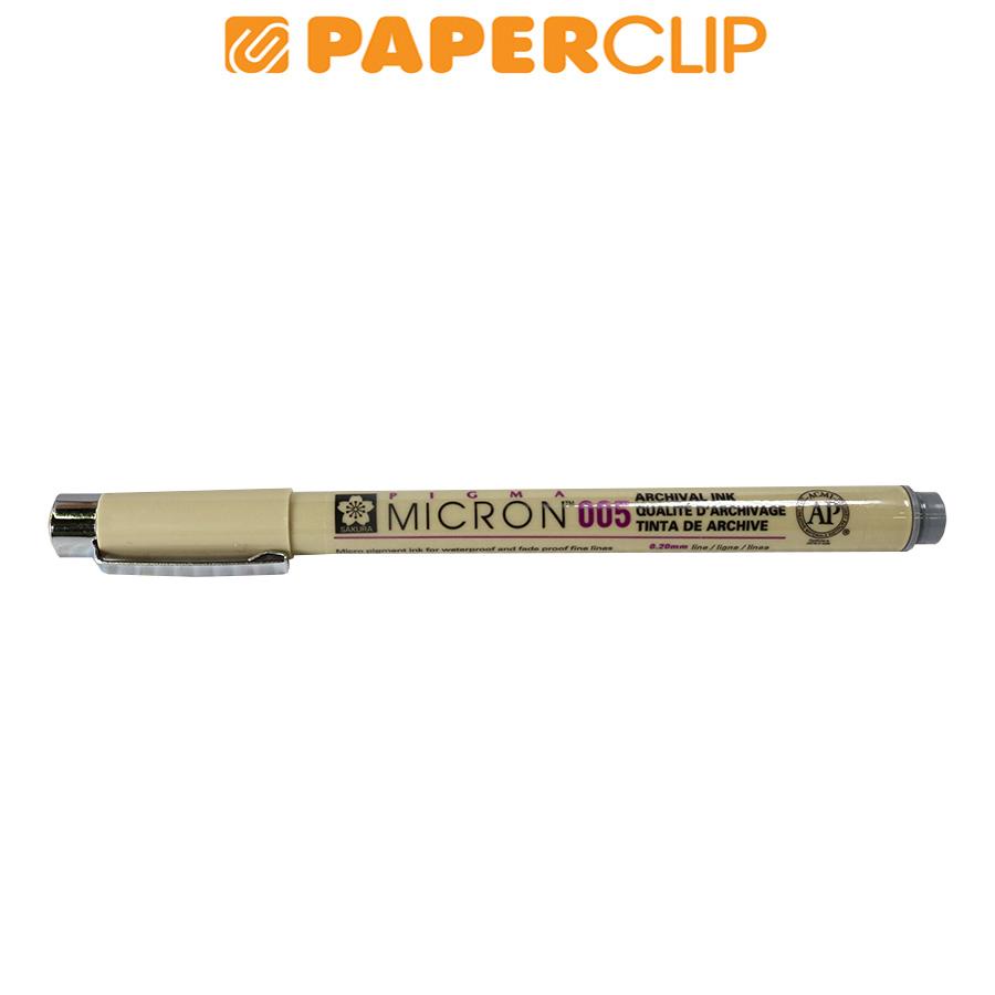 

BALLPOINT SAKURA PIGMA MICRON 005 GRAY