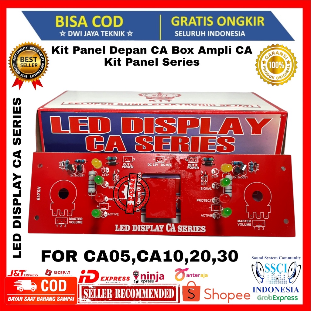 KIT PANEL DEPAN BOX CA CA5 CA10 CA20 CA30 TANPA POTENSIO   COCOK UNTUK SEMUA TIPE