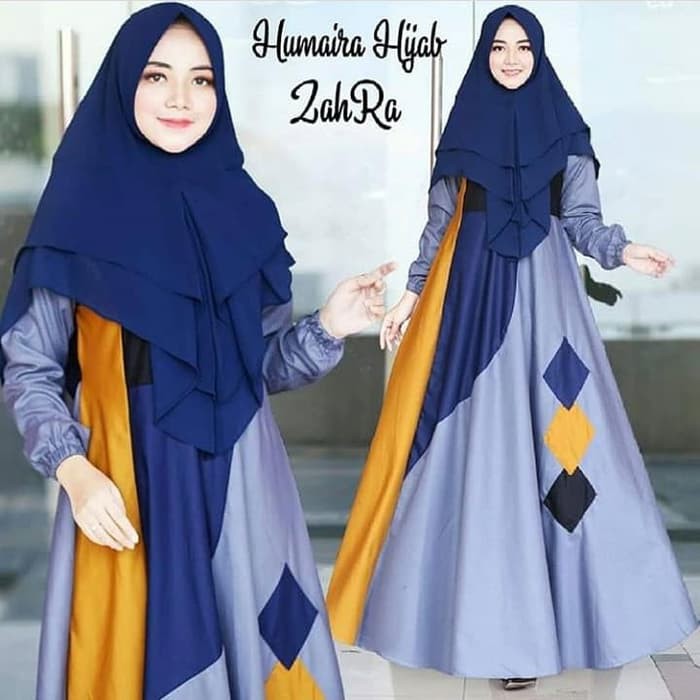 MURAH Pakaian atasan set muslimah sabyan ibu wanita Zahira Syari Dress Balotelly Baju Wanita Gamis