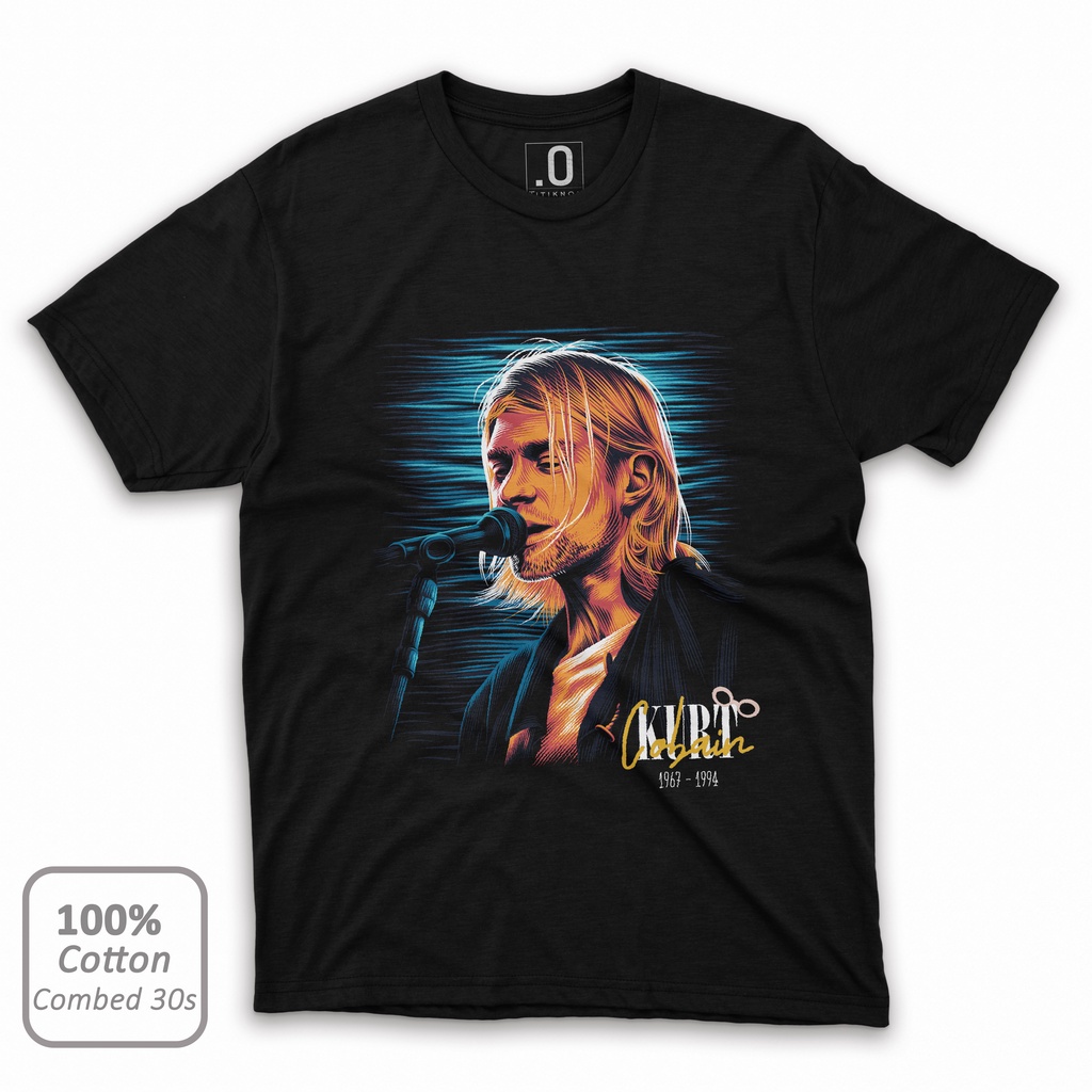 Kaos Kurt Cobain Distro Original Cotton Combed 30s
