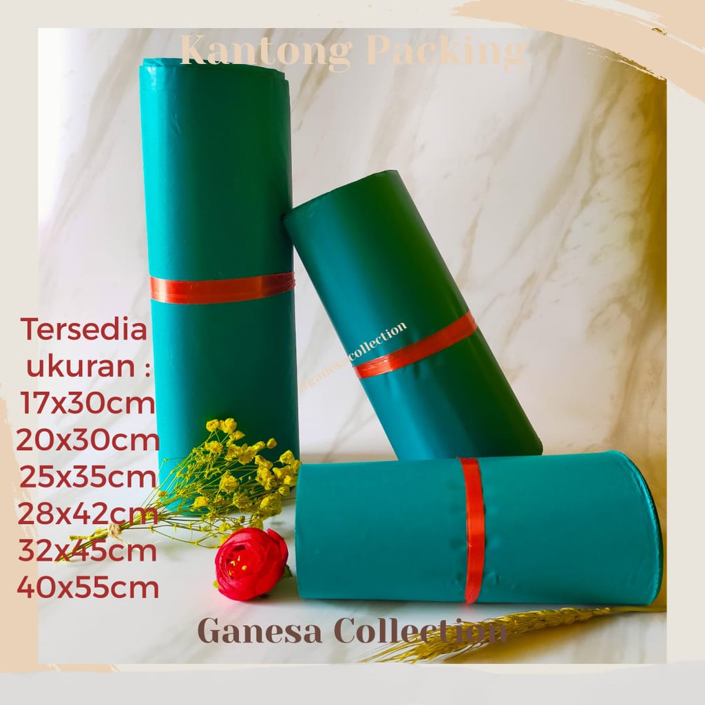 

PLASTIK POLYMAILER / KANTONG PACKING /PLASTIK OLSHOP MURAH / PLASTIK PACKING - WARNA HIJAU TOSCA