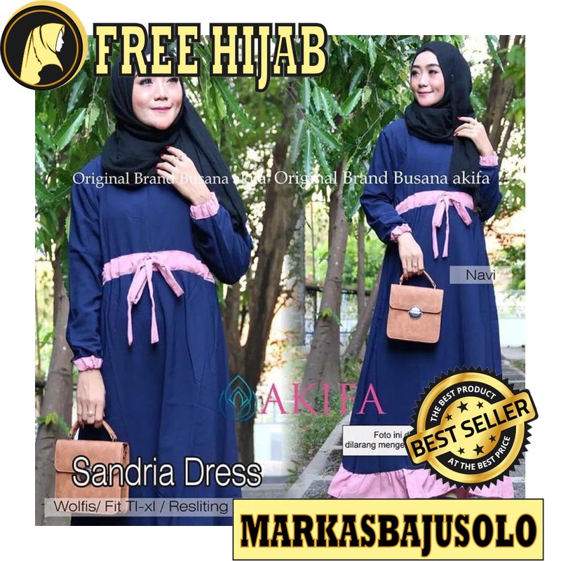 GAMIS ARSYLA SANDRIA WOLFIS PREMIUM / GAMIS SYARI MURAH BRUKAT PLISKET BROKAT JUMBO ANAK