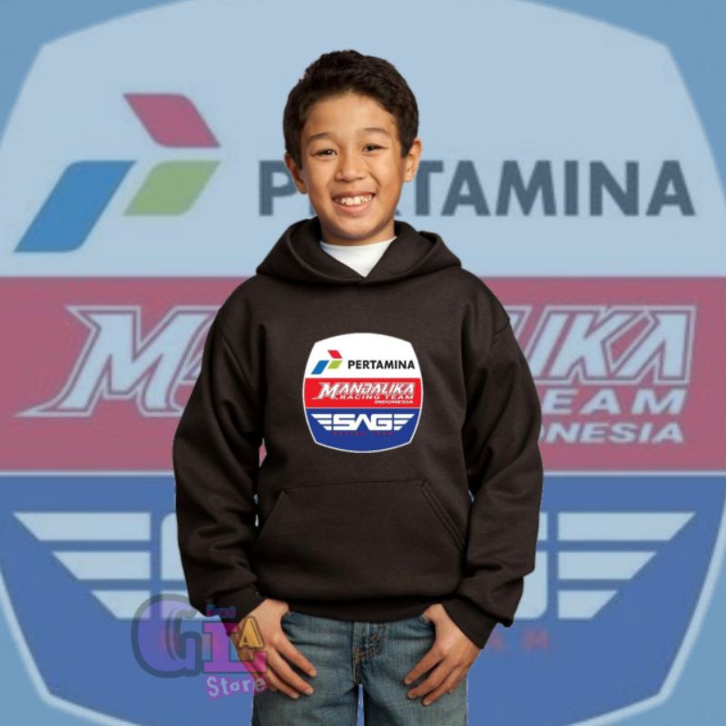 JAKET SWEATER HOODIE ANAK LOGO SIRKUIT MANDALIKA SAG/HOODIE MANDALIKA ANAK