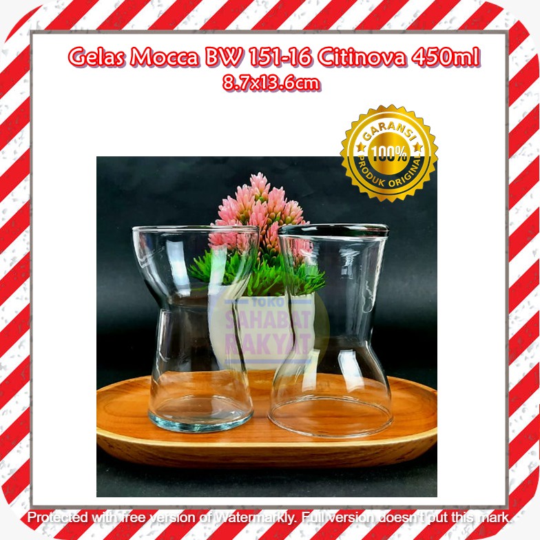 [1 PCS] Gelas Mocca BW 151-16 Citinova 450ml