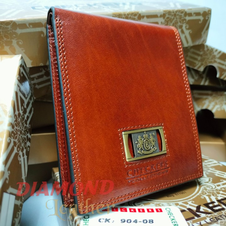 Checkers Asli Dompet Kulit Pria Impor CK 08