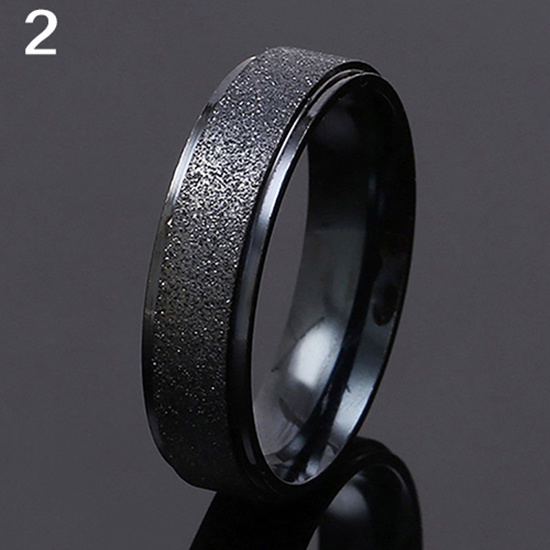 Cincin Bahan Stainless Steel Matte Untuk Pria Dan Wanita