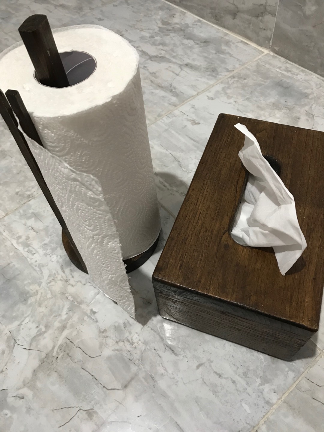 Tempat Tisu Rol Holder Tissue Tissu Kayu Wood Wooden