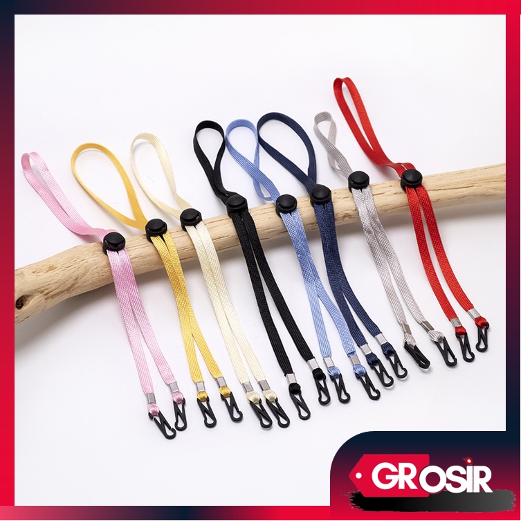 Grosir - K936 Strap Masker Warna / Tali Pengait Masker Polos / Kalung Masker Polos / Tali Masker