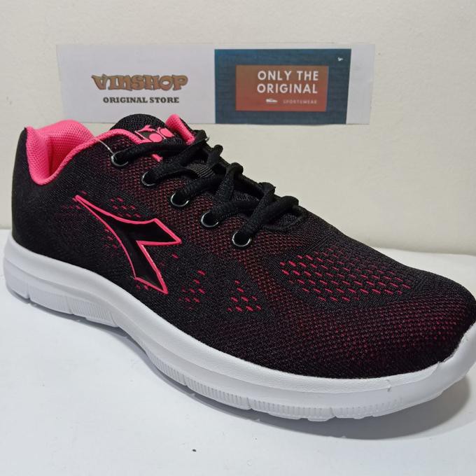 Barang Berkualitas Sepatu DIADORA ESTE, Black Pink. Women. DIAX8F0604BP. Original - Black Pink, 38