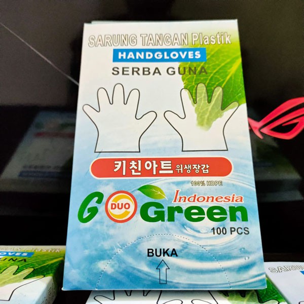 Sarung Tangan Plastik Hand Glove Murah isi 100 pcs (50 pasang) /  TS-36