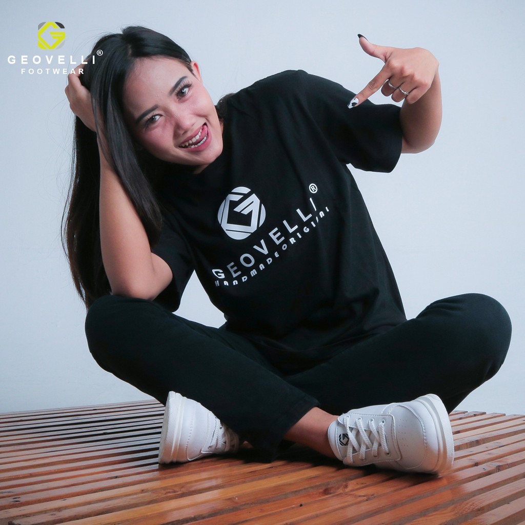 GEOVELLI FOOTWEAR | Sneakers Putih Wanita Elegan Perempuan Sneaker Kasual Lokal Style Bernapas Cewek-1