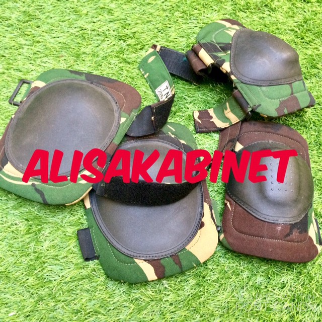 BlackPinkMilitary   Deker Kneepad Pelindung Siku Jatah TNI