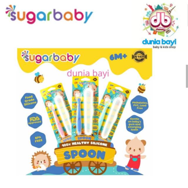 Sugarbaby silicone spoon case/sendok makan