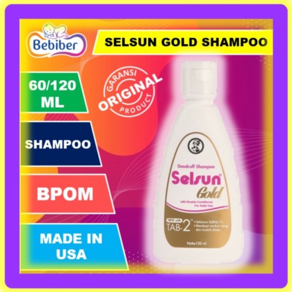 Selsun GOLD Shampoo 200ml  Selsun Shampoo  Selsun Shampo  BEBIBER - Selsun Gold 200