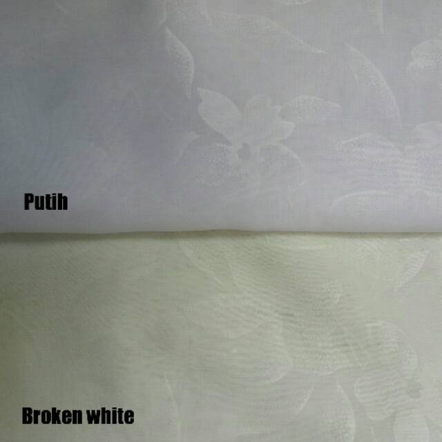 BAHAN KAIN CHIFFON SIFON katun cotton PUTIH POLOS motif BUNGA CANTIK dress CHIFON METERAN premium