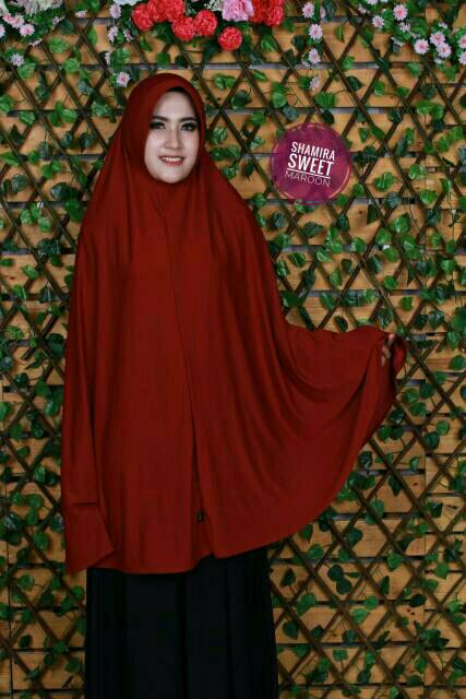 GS. Hijab Bergo Super Jumbo Jersey Premium/Hijab Instan Syar'i ORI Polos XXL
